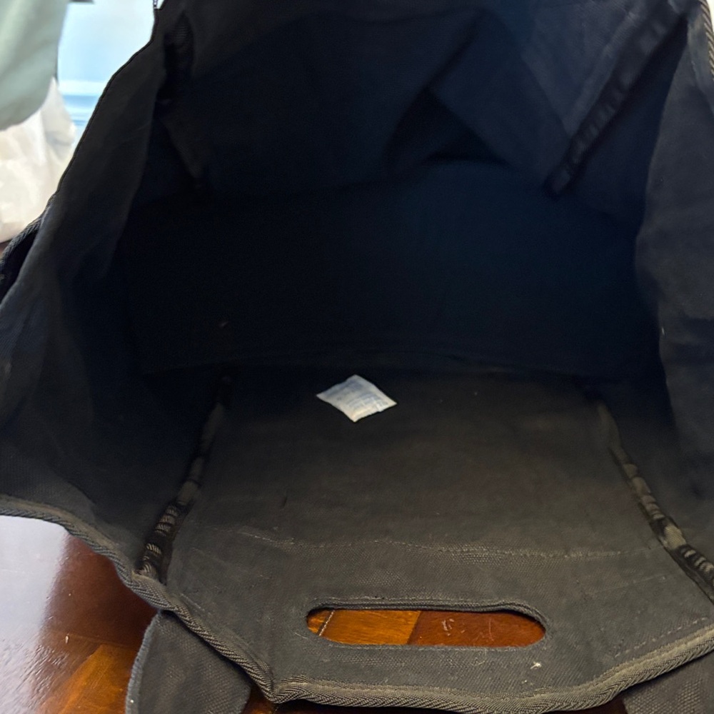 Stylish Black Canvas Tote Bag - Picture 4 of 4